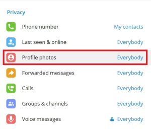 Cách ẩn ảnh hồ sơ Telegram trên IPhone