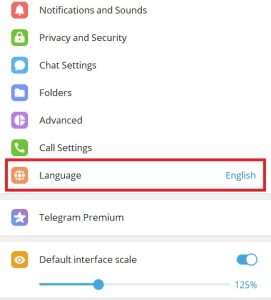 Hướng dẫn cài ngôn ngữ trên Telegram 1