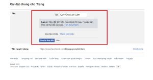 cách đổi tên Fanpage Facebook trên máy tính 2