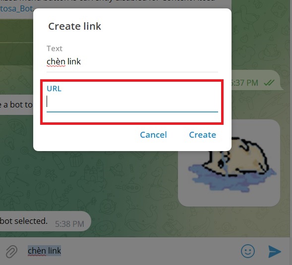 Cách lấy link Telegram