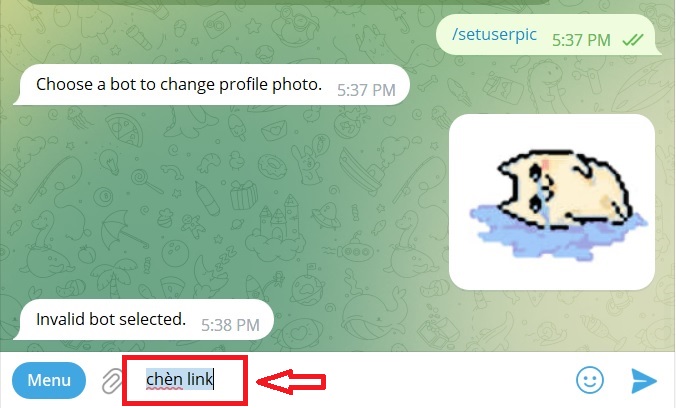 Cách lấy link Telegram