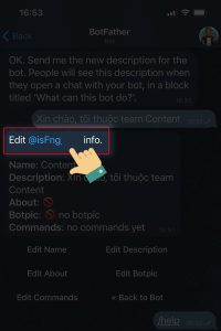 tạo dòng mô tả cho Bot trên Telegram 6