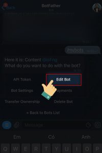 tạo dòng mô tả cho Bot trên Telegram 3