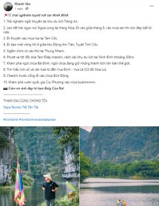 Mẫu content du lịch Ninh Bình 2