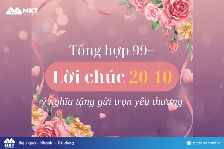 Lời chúc 20/10 ý nghĩa tặng phụ nữ