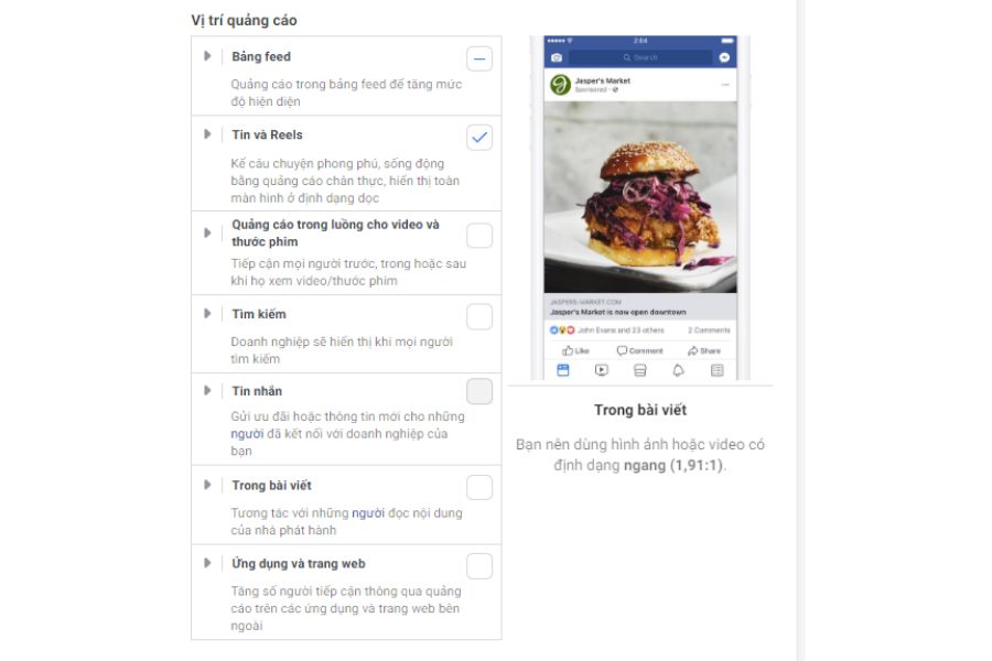 Cách chạy quảng cáo Facebook reels đơn giản