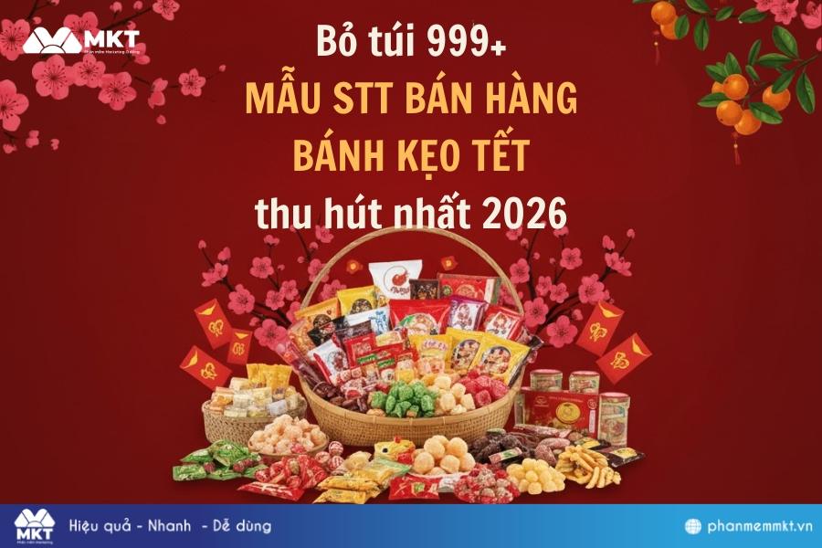 Stt bán hàng bánh kẹo Tết