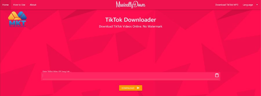 Cách tải clip TikTok không dính logo - Sử dụng ứng dụng MusicallyDown