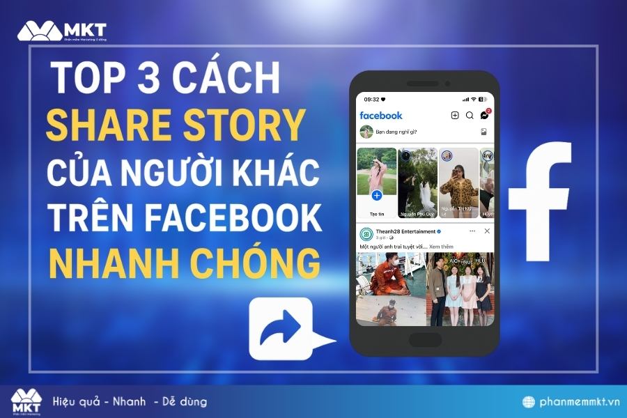 Cách share story của người khác trên Facebook