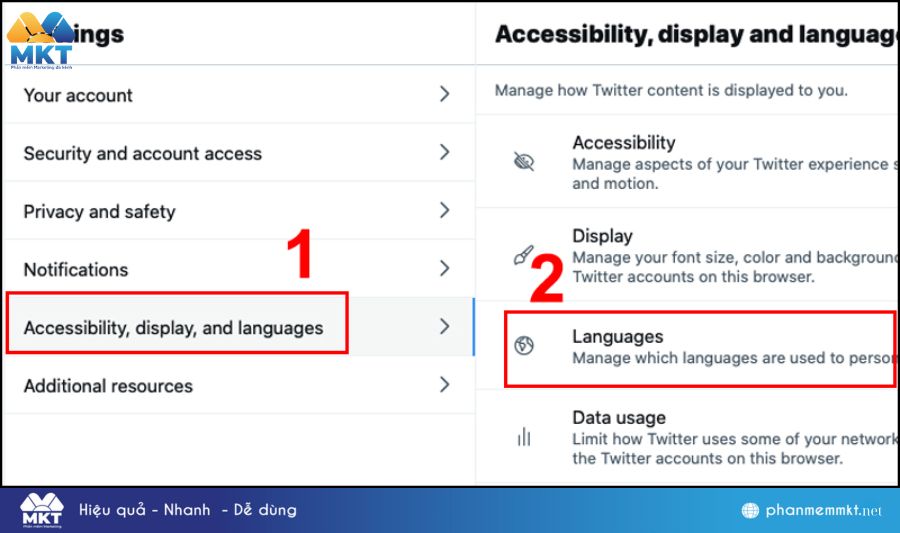 Cách thay đổi ngôn ngữ Twitter trên máy tính