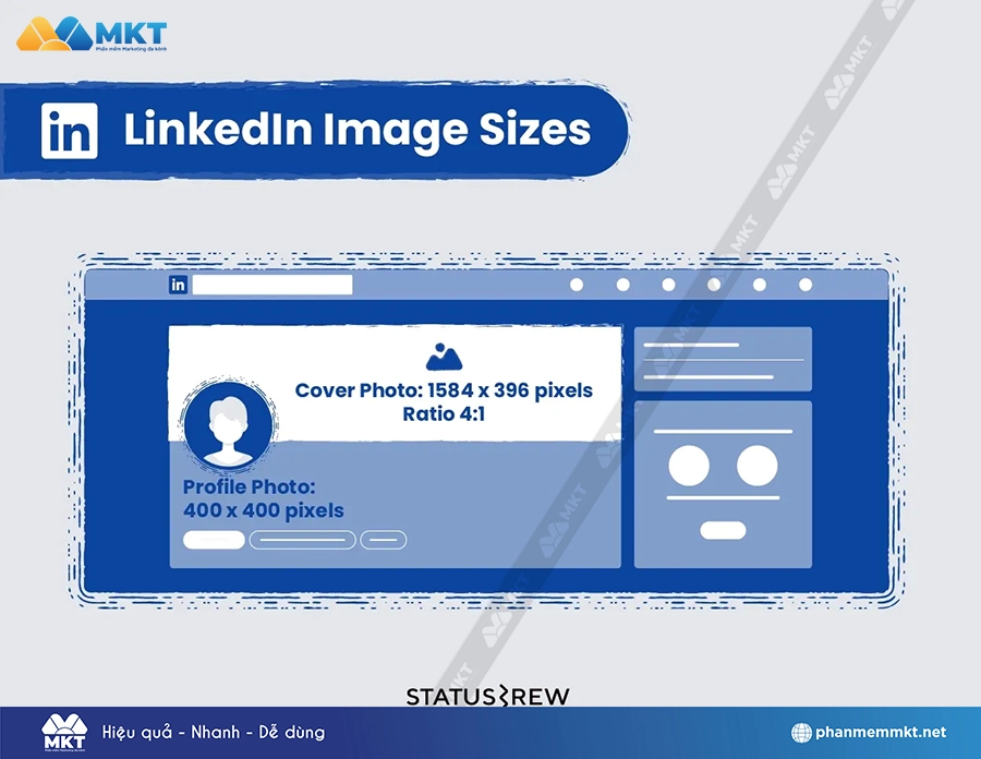 Kích thước ảnh bìa và ảnh đại diện cho trang LinkedIn Profile