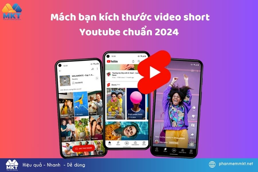Mách bạn kích thước video short Youtube chuẩn 2024