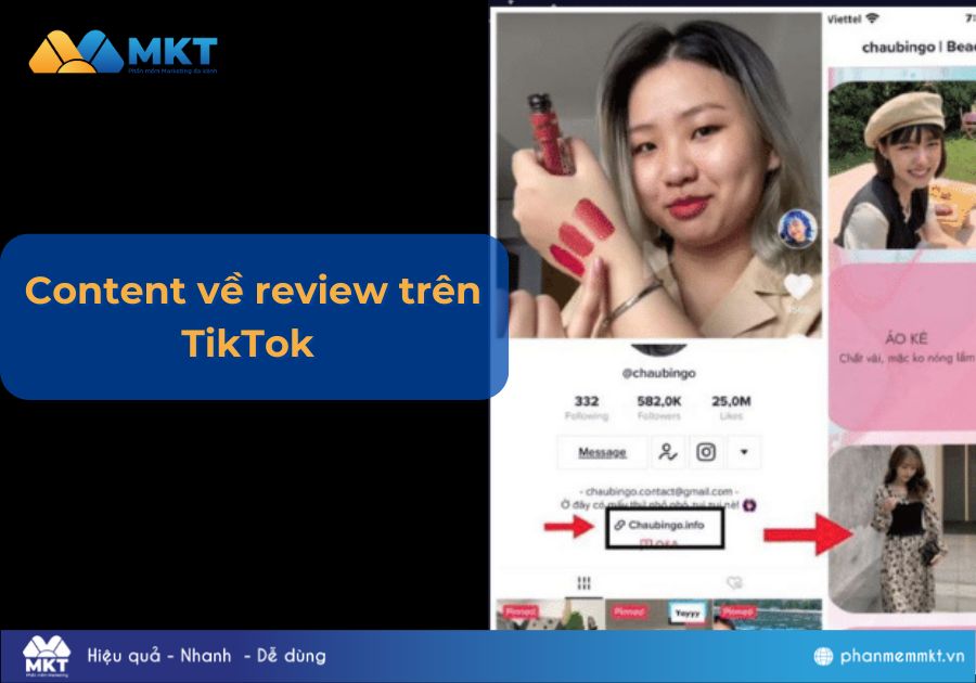 Cách tạo content TikTok: Content về review trên TikTok