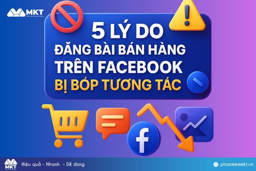 Đăng bài bán hàng trên Facebook bị bóp tương