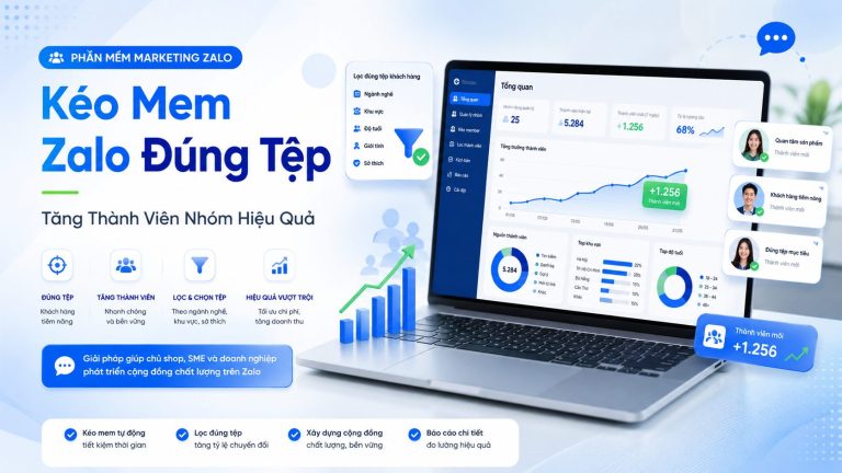 Kéo Group Zalo Đúng Tệp | Tool Tăng Thành Viên Nhóm Hiệu Quả 2026
